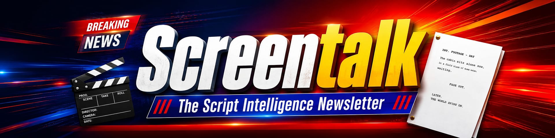 Screentalk — The Script Intelligence Newsletter